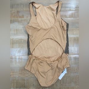 La Perla | Swim | La Perla Nude Silver Sequins Ombr Floral Monokini